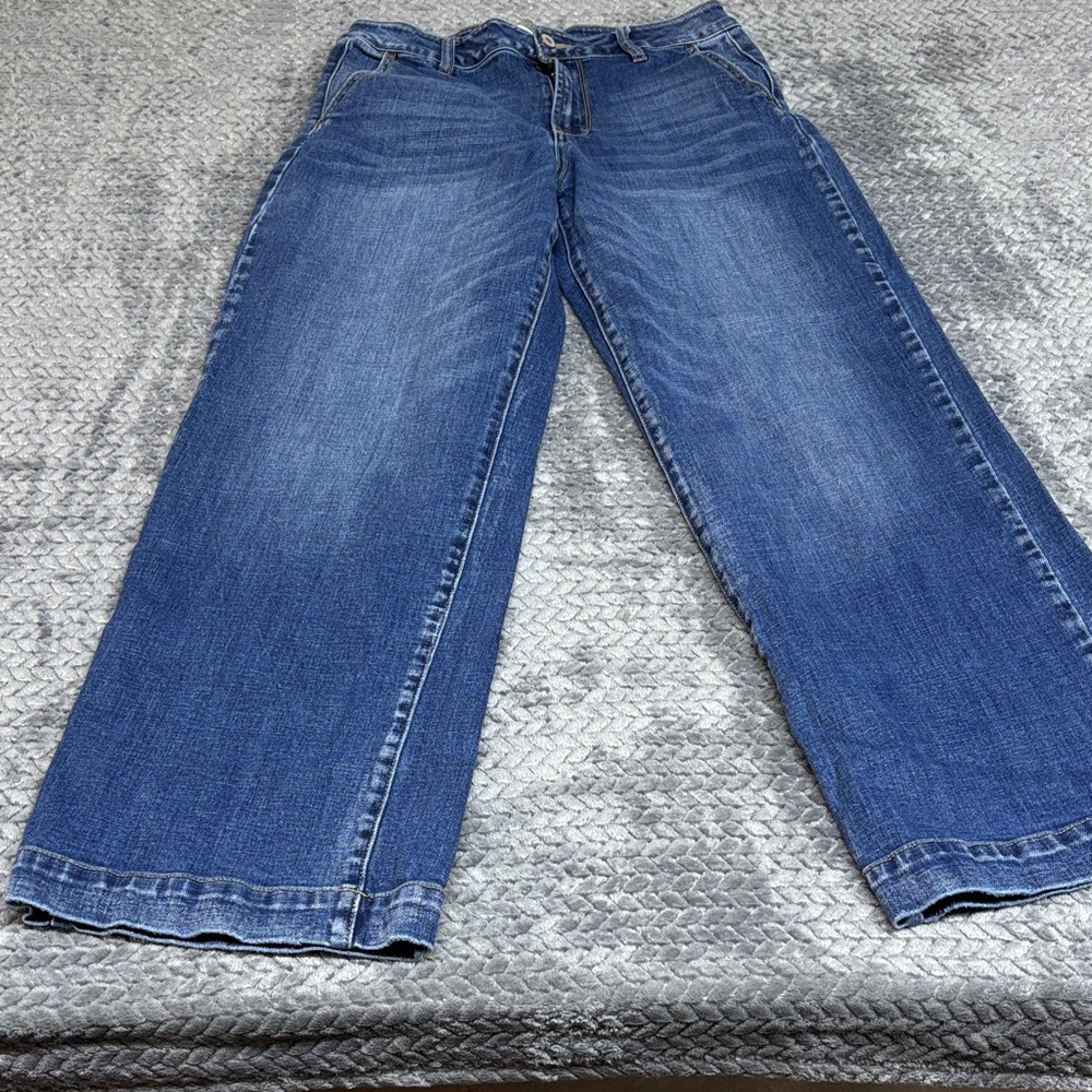 Kancan Women’s Blue Wide-Leg Jeans - Classic Denim